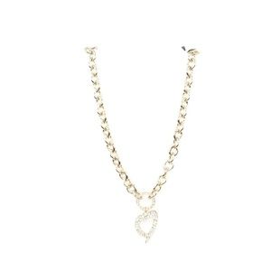 Thalia Sodi Signature Cutout Heart Pave Necklace